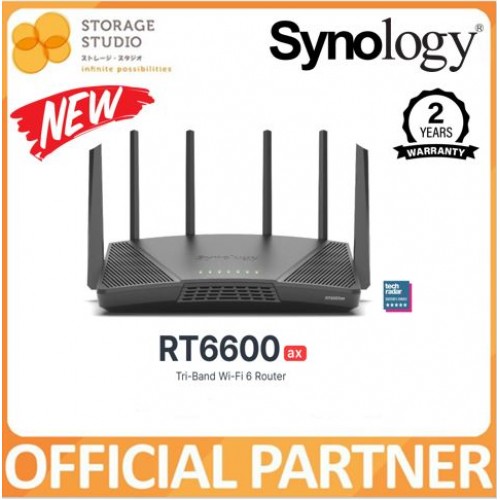 SYNOLOGY RT6600ax Tri-Band Wi-fi 6 Router. Singapore local warranty 2 years